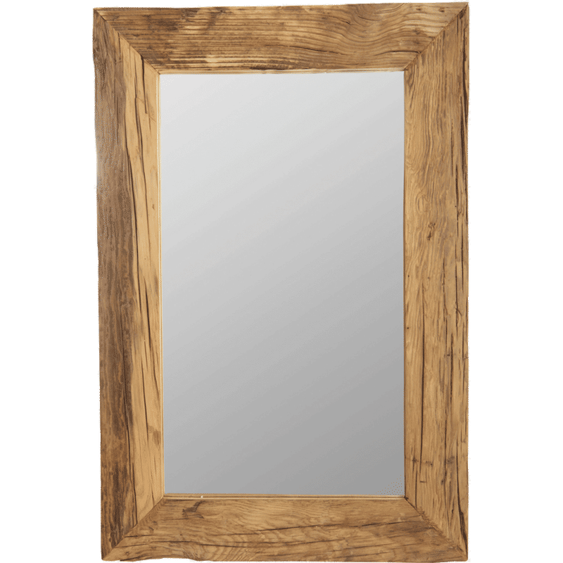 House Doctor Pure Spiegel met kader, Naturel hout