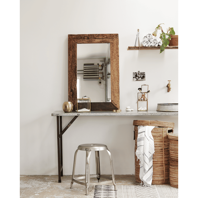 House Doctor Pure Spiegel met kader, Naturel hout
