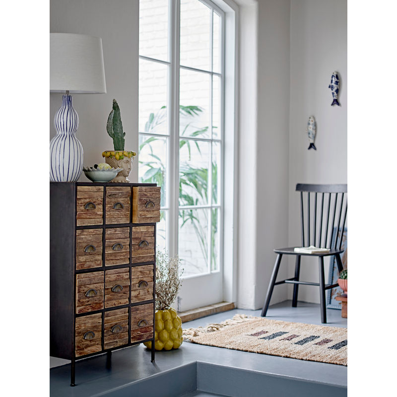 Creative Collection Gavisa tafellamp, blauw, aardewerk
