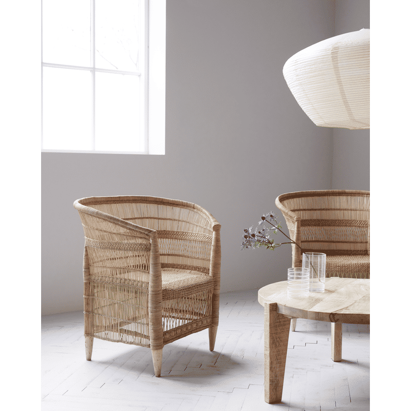 Silla Rika de House Doctor con reposabrazos, Natural