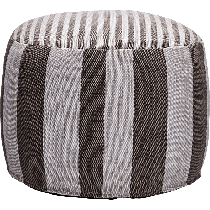 House Doctor Alfo poef, Bruin;Wit