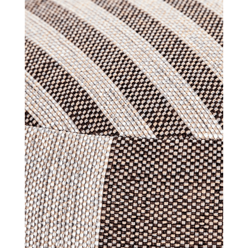 House Doctor Alfo poef, Bruin;Wit