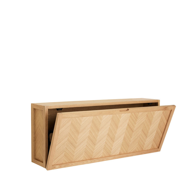Zapatero de espiga Hübsch, madera natural