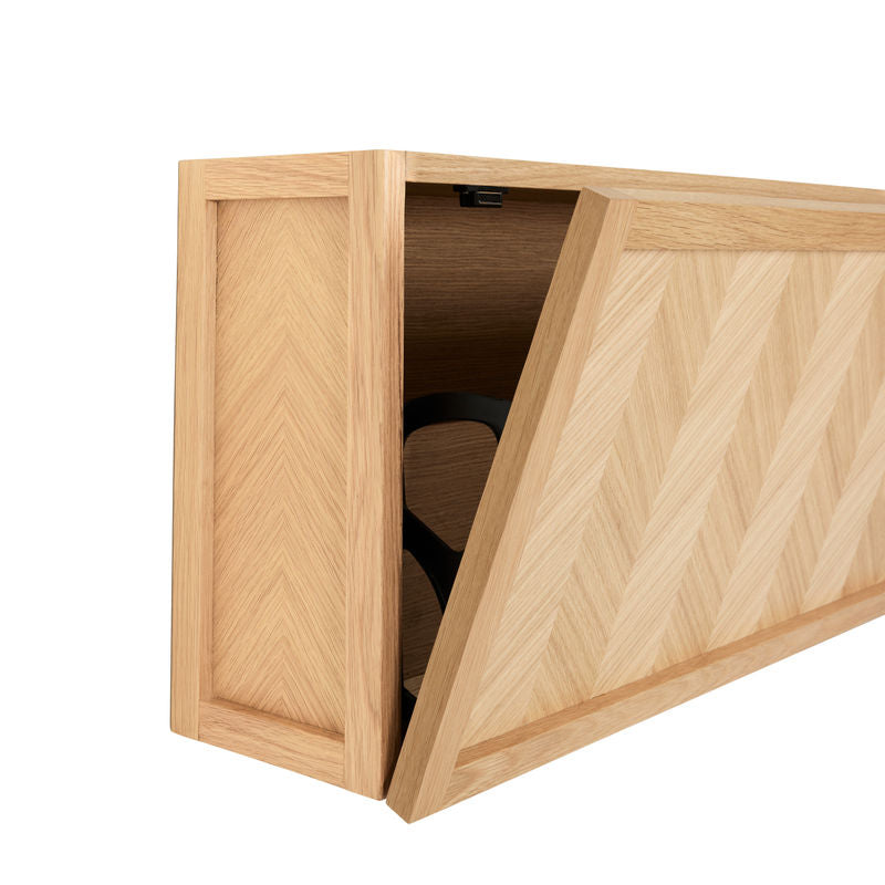 Zapatero de espiga Hübsch, madera natural