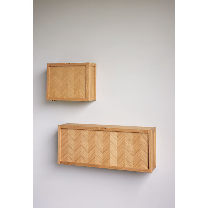 Zapatero de espiga Hübsch, madera natural