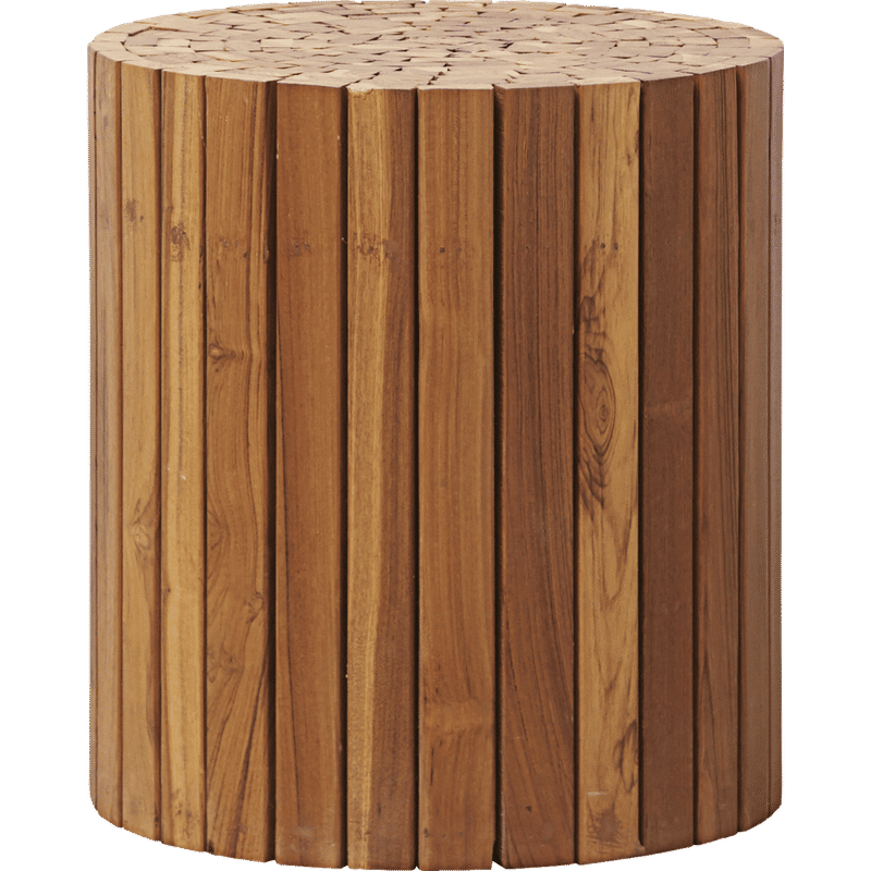 Mesa auxiliar Teaky de House Doctor, Natural