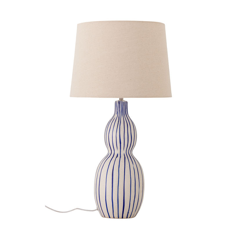 Creative Collection Gavisa tafellamp, blauw, aardewerk