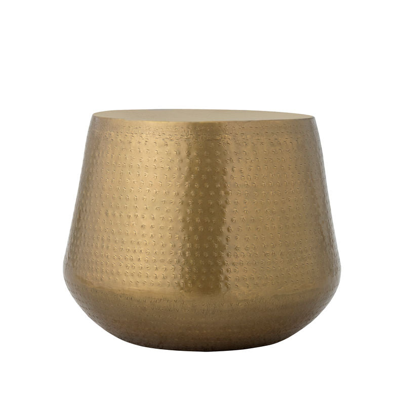 Mesa auxiliar Avola de Creative Collection, latón, metal