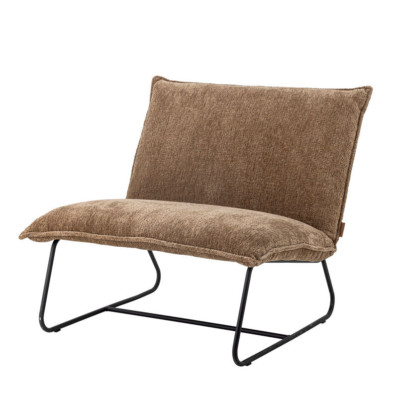 Bloomingville Cape Loungestoel, bruin, polyester
