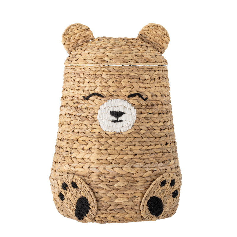 Bloomingville MINI Timon Korb mit Deckel, Natur