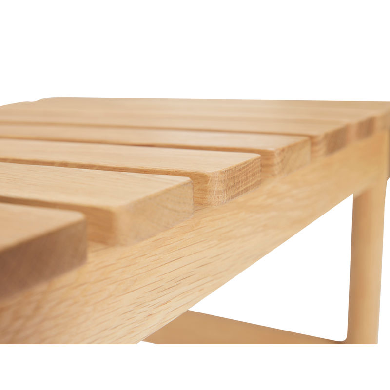 Banco de fila Hübsch, madera natural