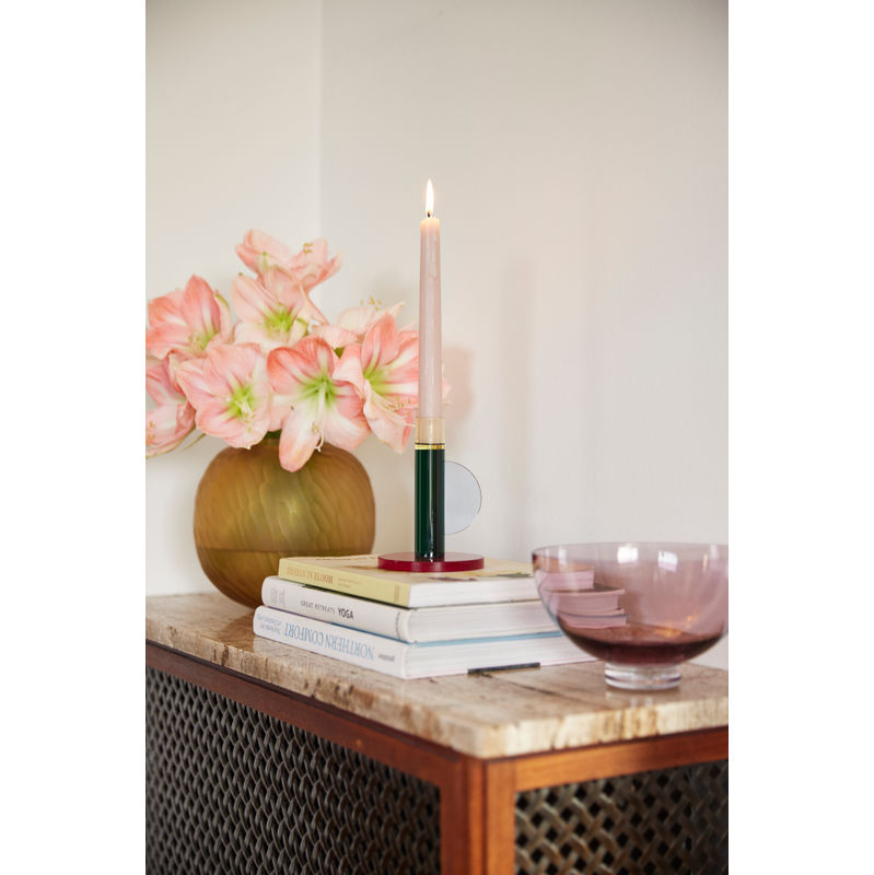 Hübsch Astro Candlestick Verde