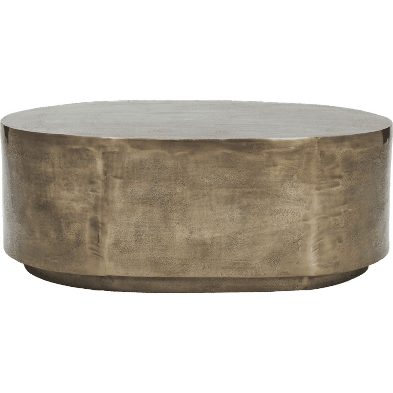 Mesa de salón Rota de House Doctor, acabado en cobre antiguo