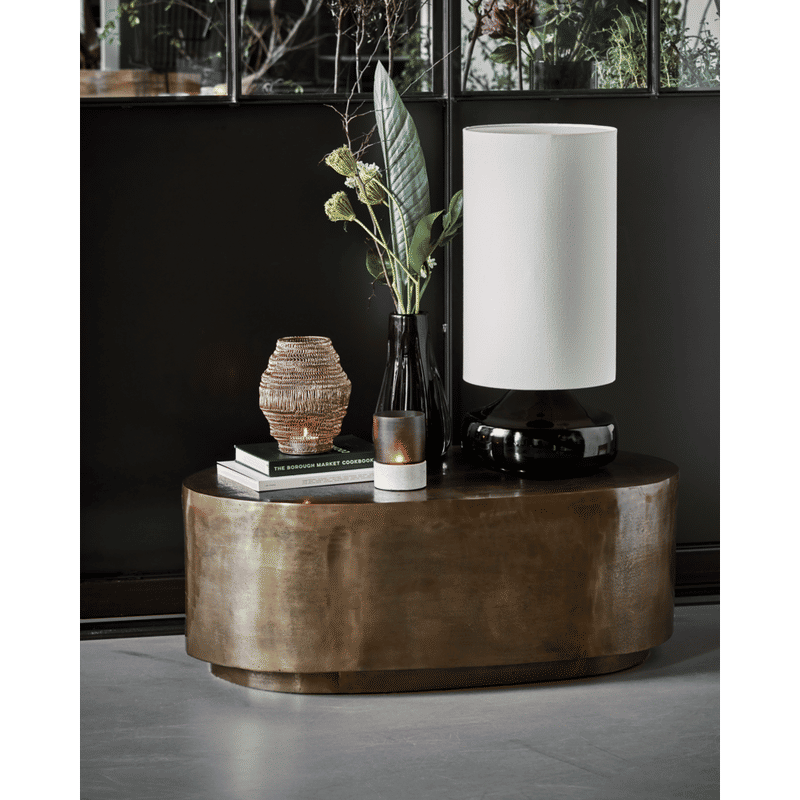 House Doctor Rota Salontafel, Antieke koperen afwerking