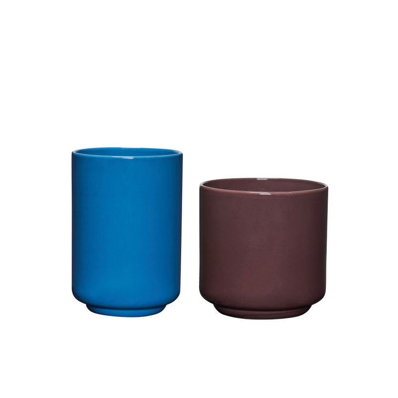 Pots Hübsch Deux Pots, lot de 2