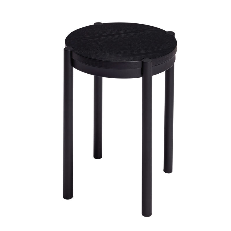 Hübsch Oto kruk, zwart