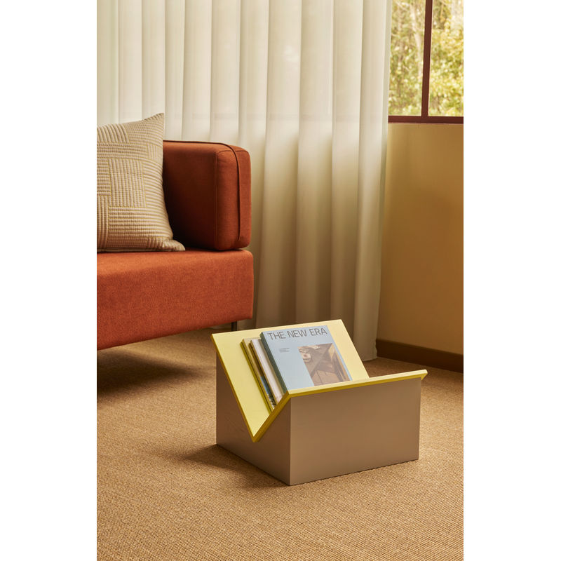 Hübsch Tick tijdschrifthouder, geel