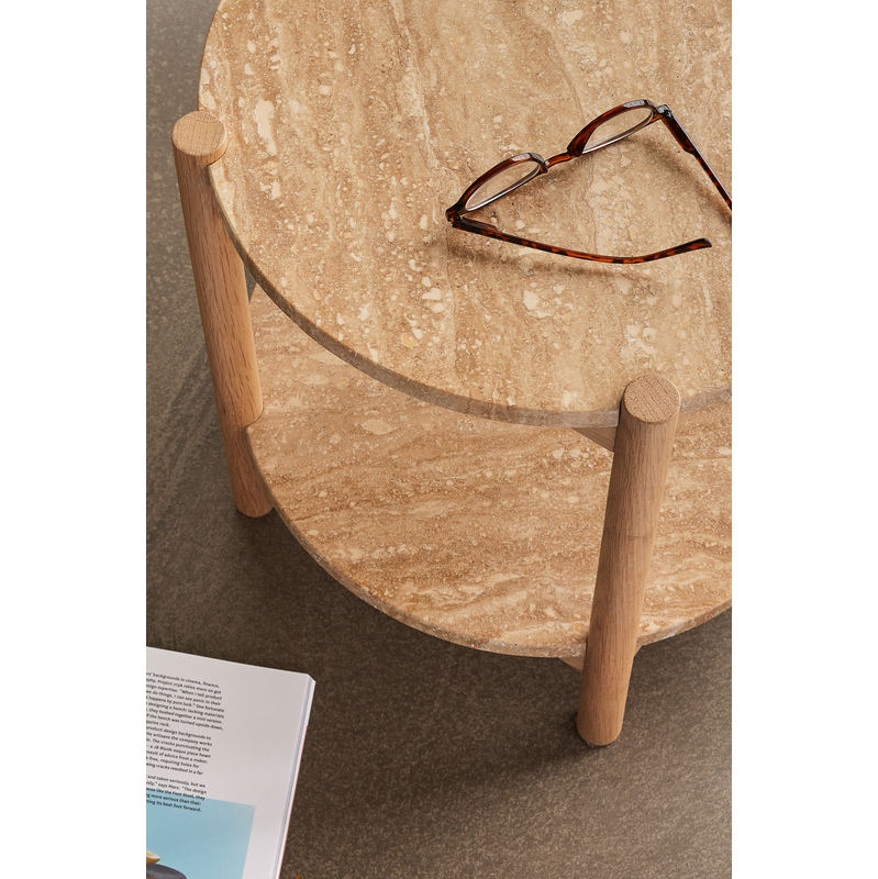 Hübsch Trava bijzettafel, naturel hout