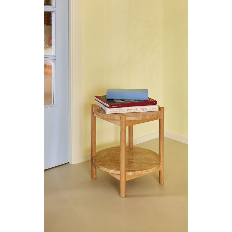 Hübsch Trava bijzettafel, naturel hout