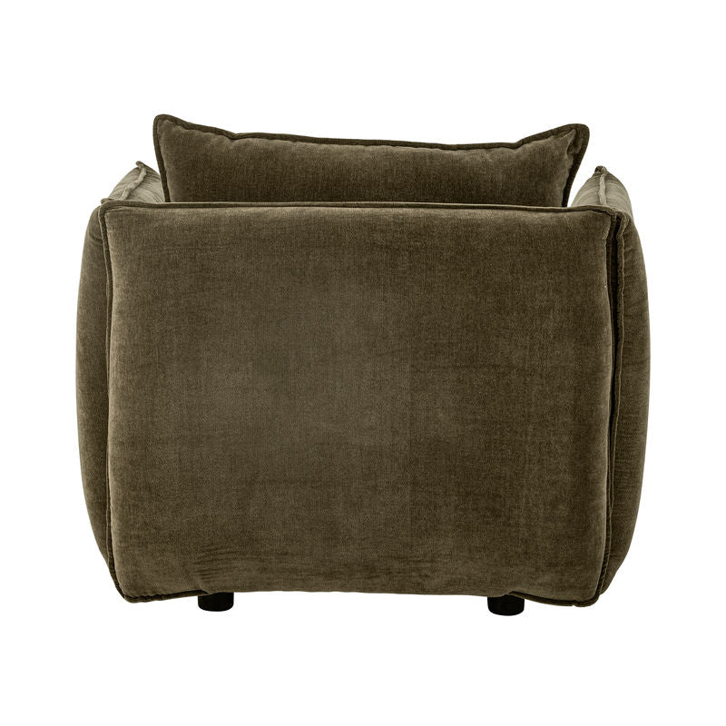 Bloomingville Austin Loungesessel, Grün, Recyceltes Polyester