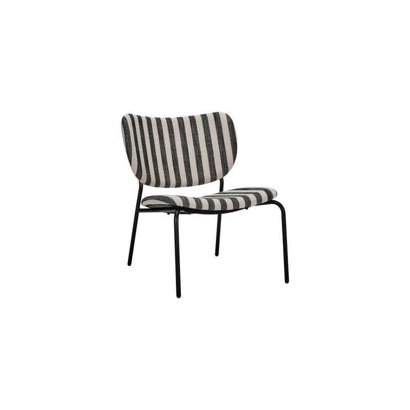 House Doctor Lounge Chair, HDLonga, Negro/Blanco