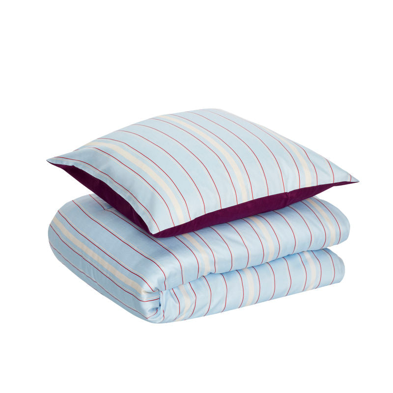 Hübsch Solace Ropa de cama 60X63 140X200 Azul claro