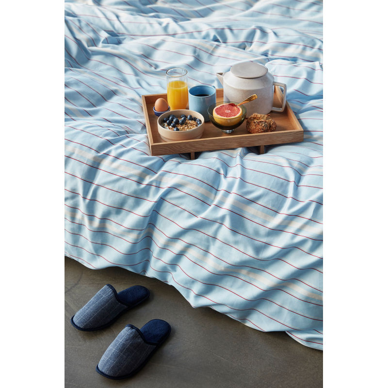 Hübsch Solace Ropa de cama 60X63 140X200 Azul claro