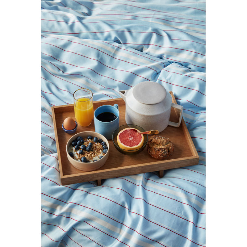 Hübsch Solace Ropa de cama 60X63 140X200 Azul claro
