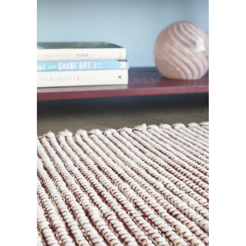 Hübsch Alfombra Poppy Burgundian/Blanco