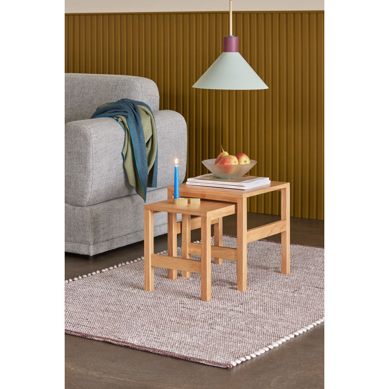 Hübsch Alfombra Poppy Burgundian/Blanco