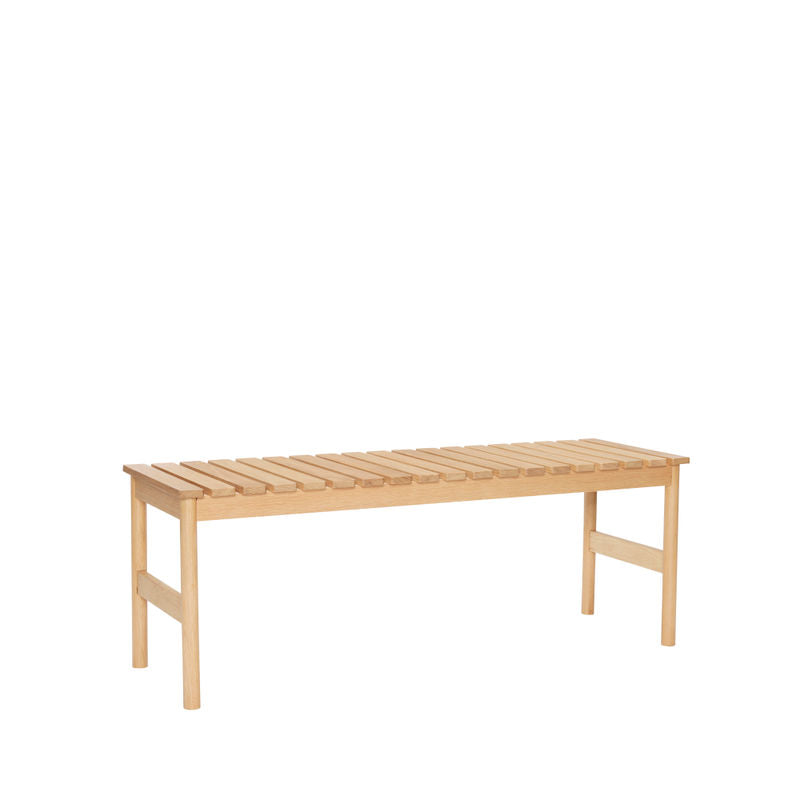 Banco de fila Hübsch, madera natural