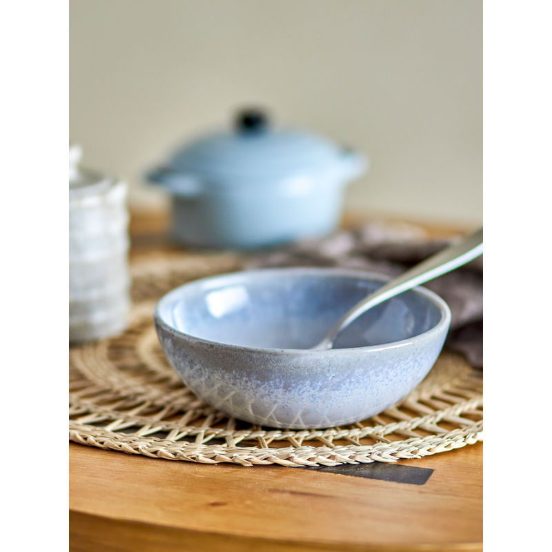 Ensemble de petit-déjeuner Bloomingville Paula, Bleu, Terre cuite