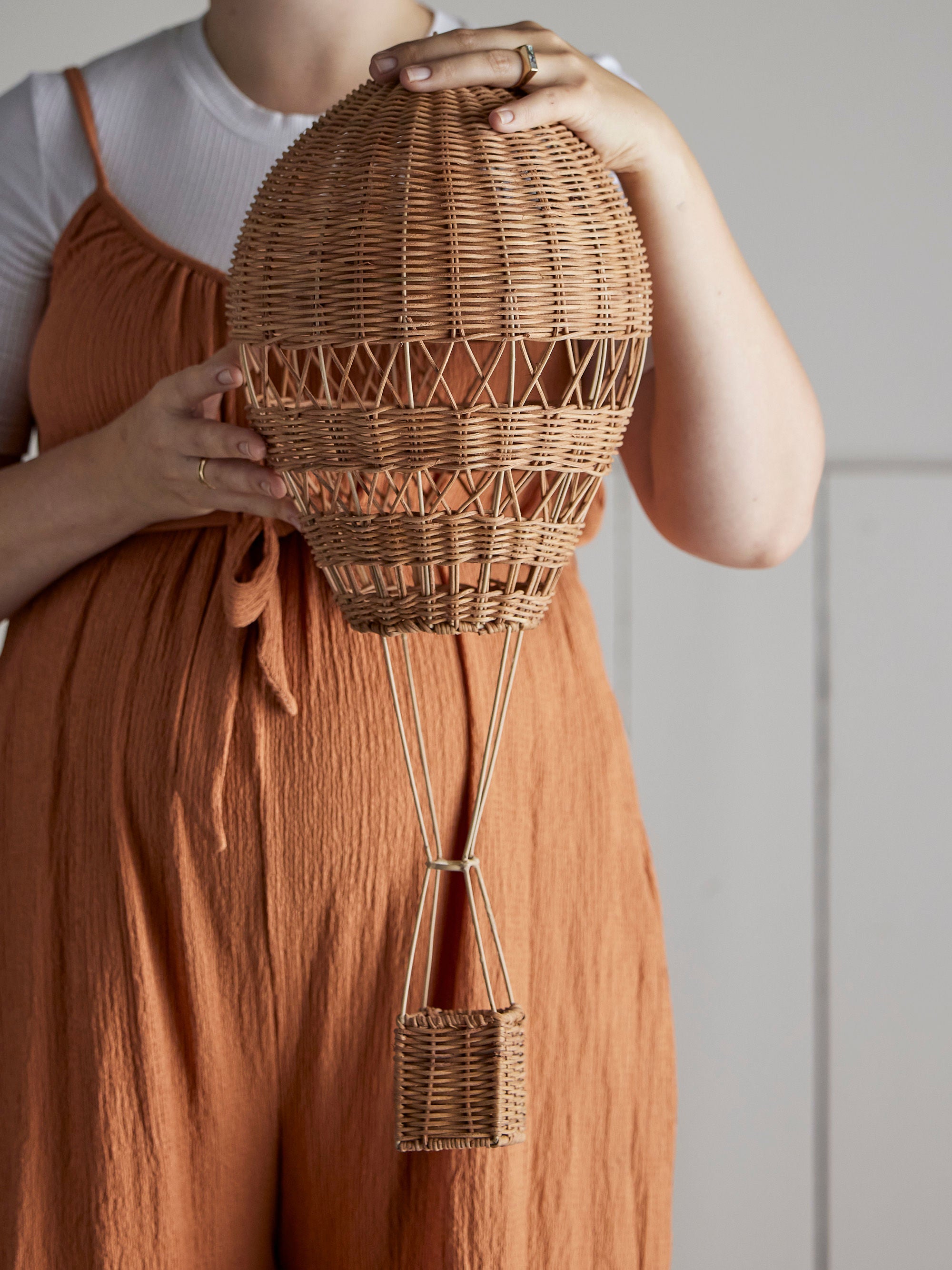 Bloomingville MINI Huggi Deco, Marron, Rotan