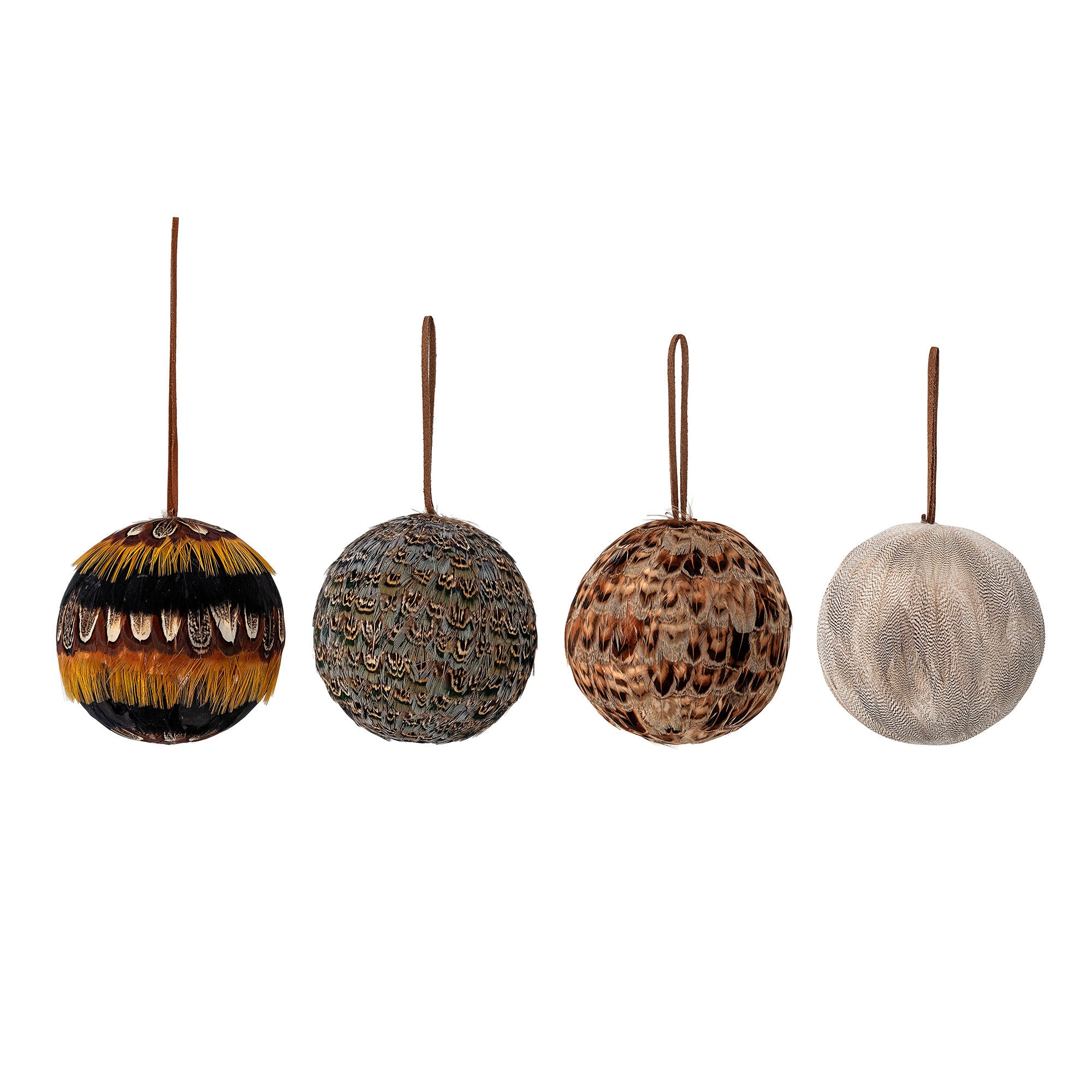 Bloomingville Misba Ornament, Marron, Veer