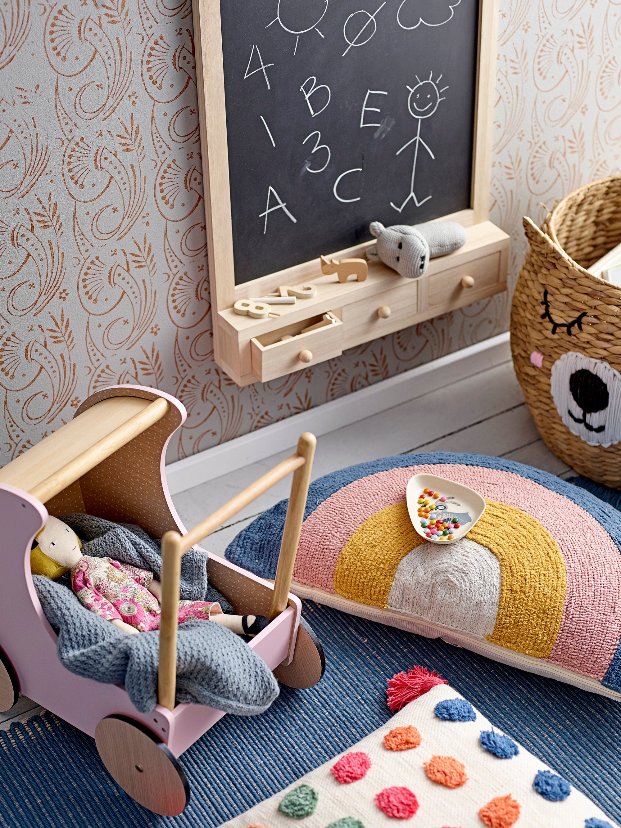 Blooming ville MINI Saiya Kissen, Rose, Baumwolle