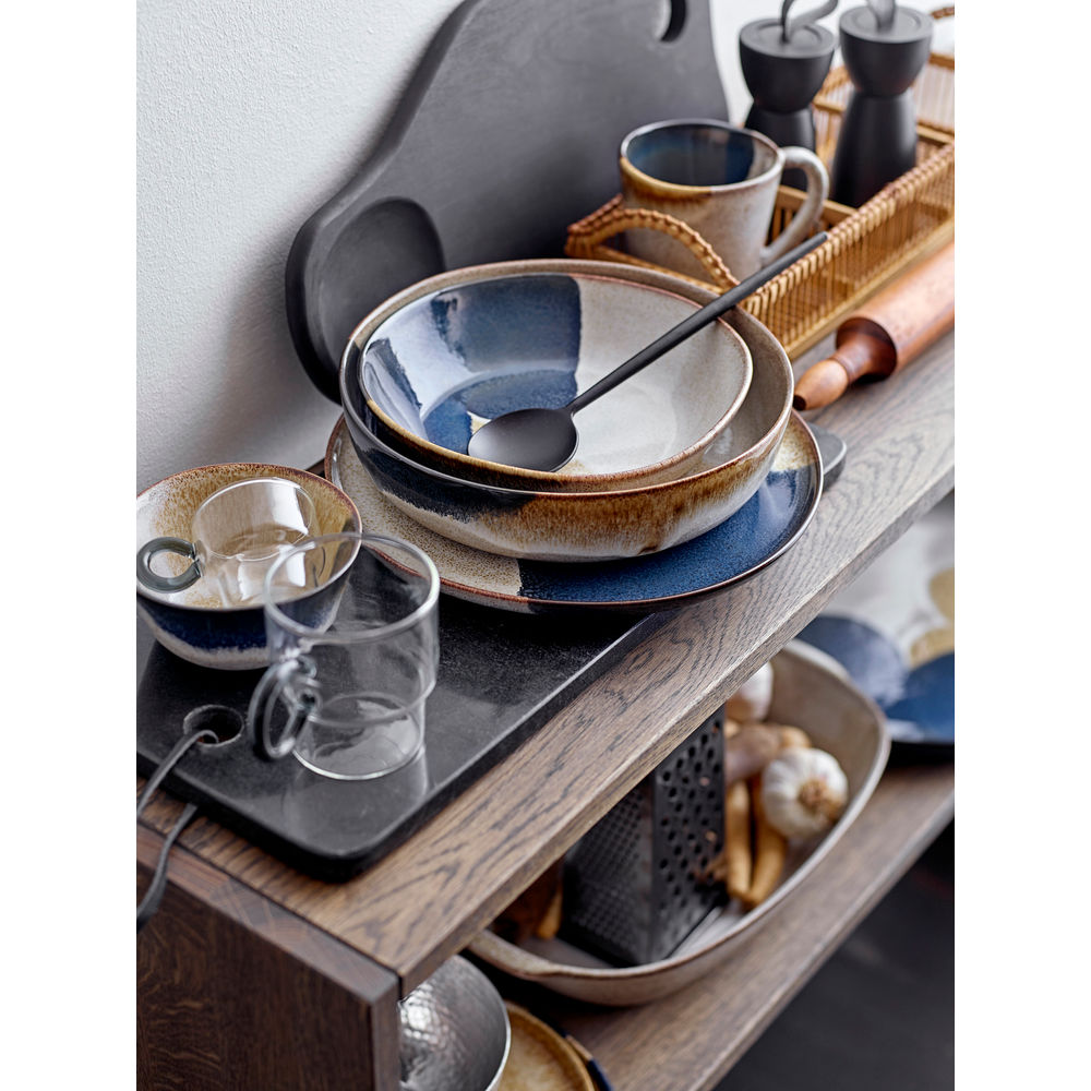 Blooming ville Handrin Salat Servier regal, Schwarz, Edelstahl