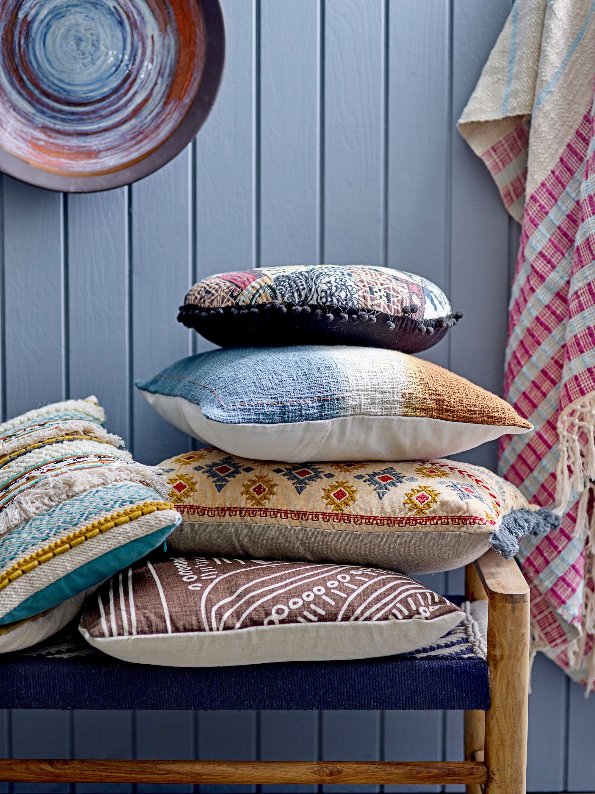 Cojín Creative Collection Romir, Marrón, Algodón