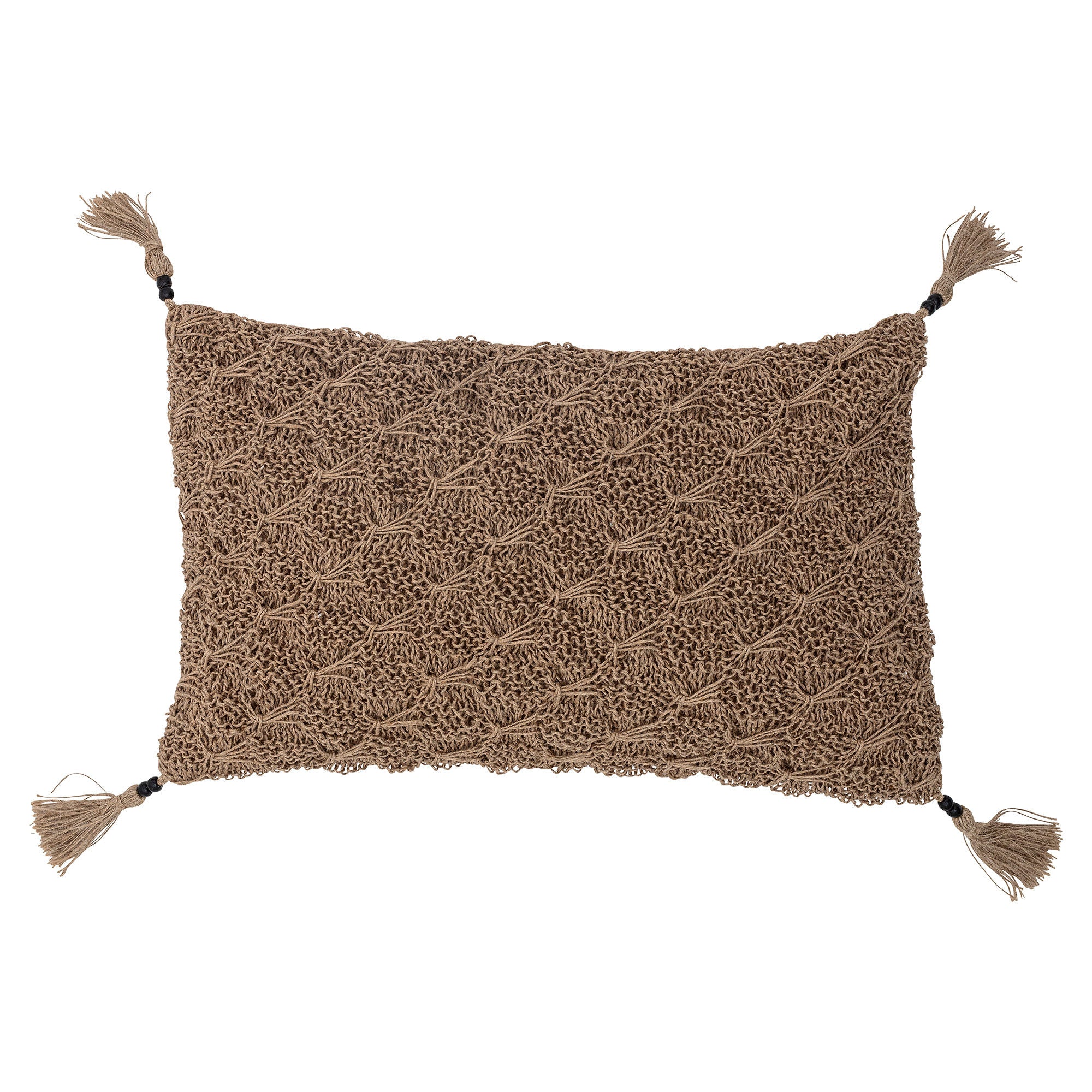 Almohada Bloomingville Lone, marrón, algodón