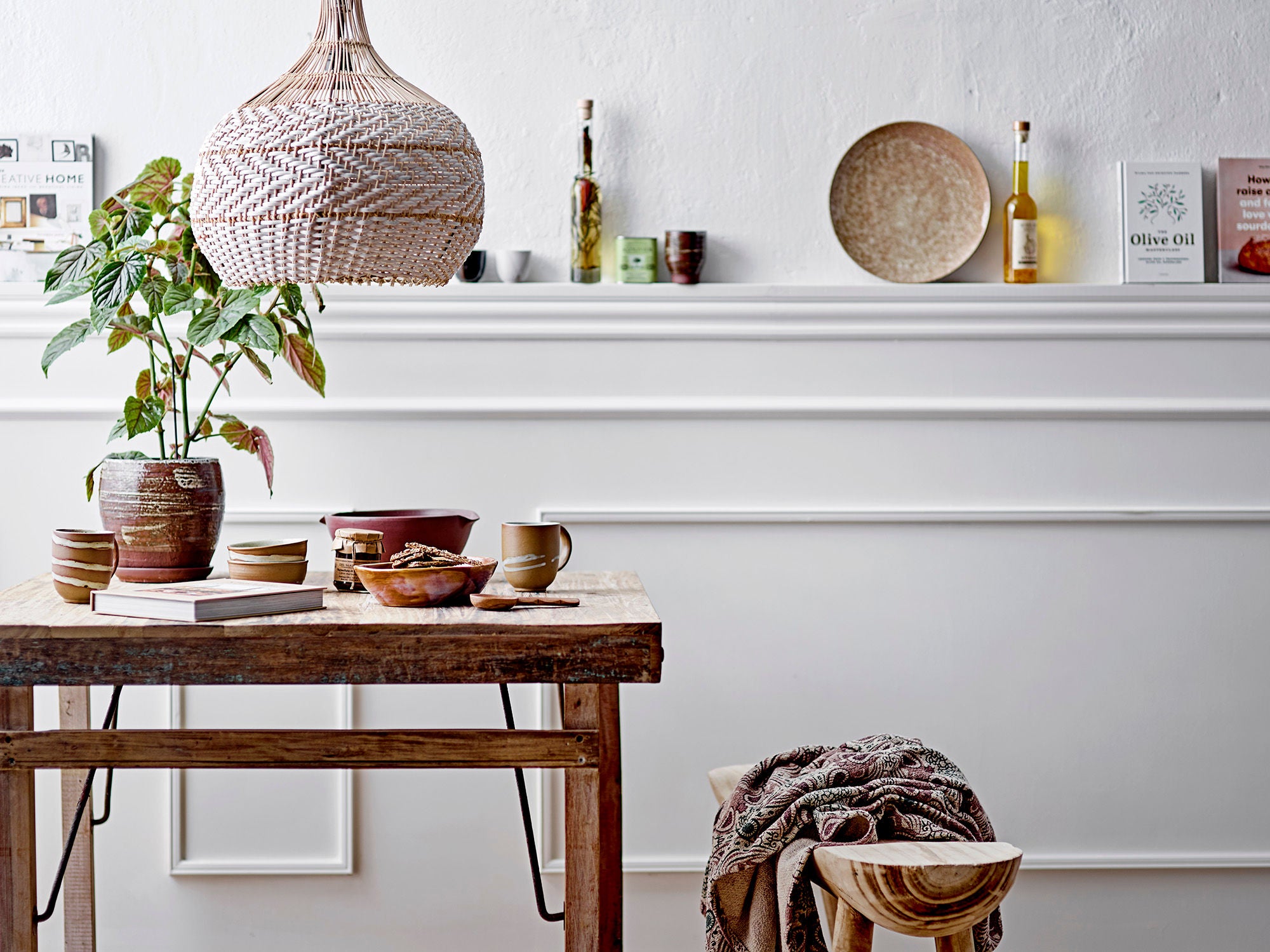 Creative Collection Christa Hanglamp, Natuur, Riet