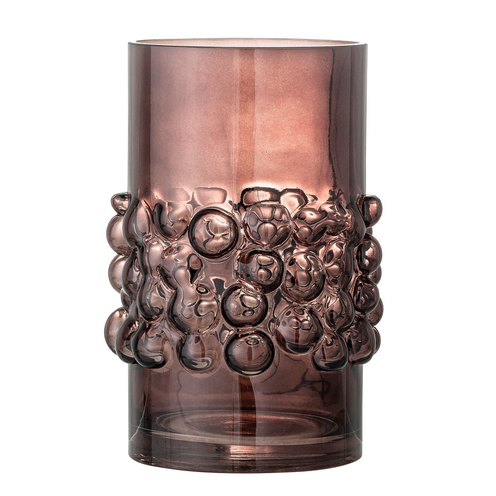 Bloomingville Bendie Vase, Marron, Verre