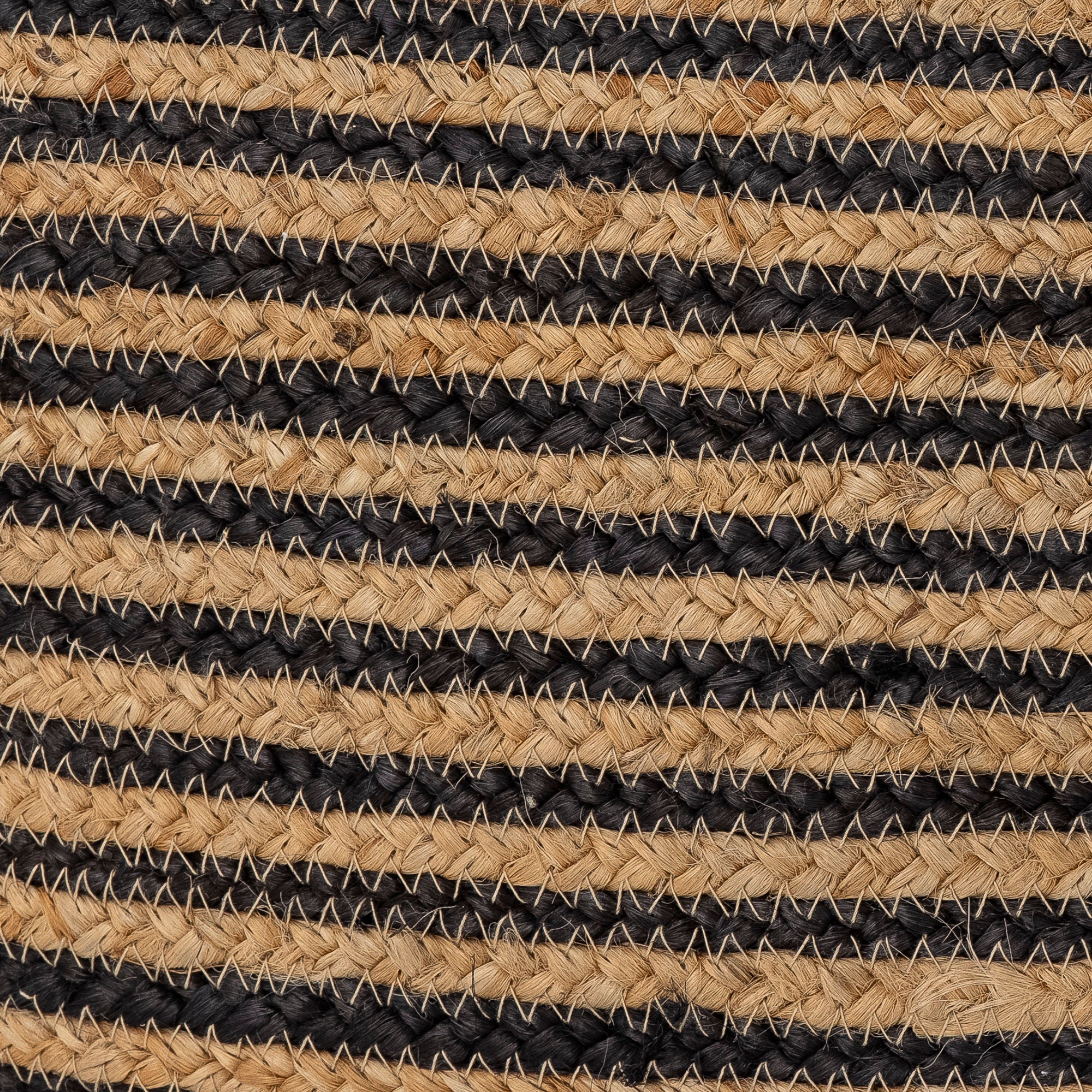 Blooming ville Nao Poef, Schwarz, Jute