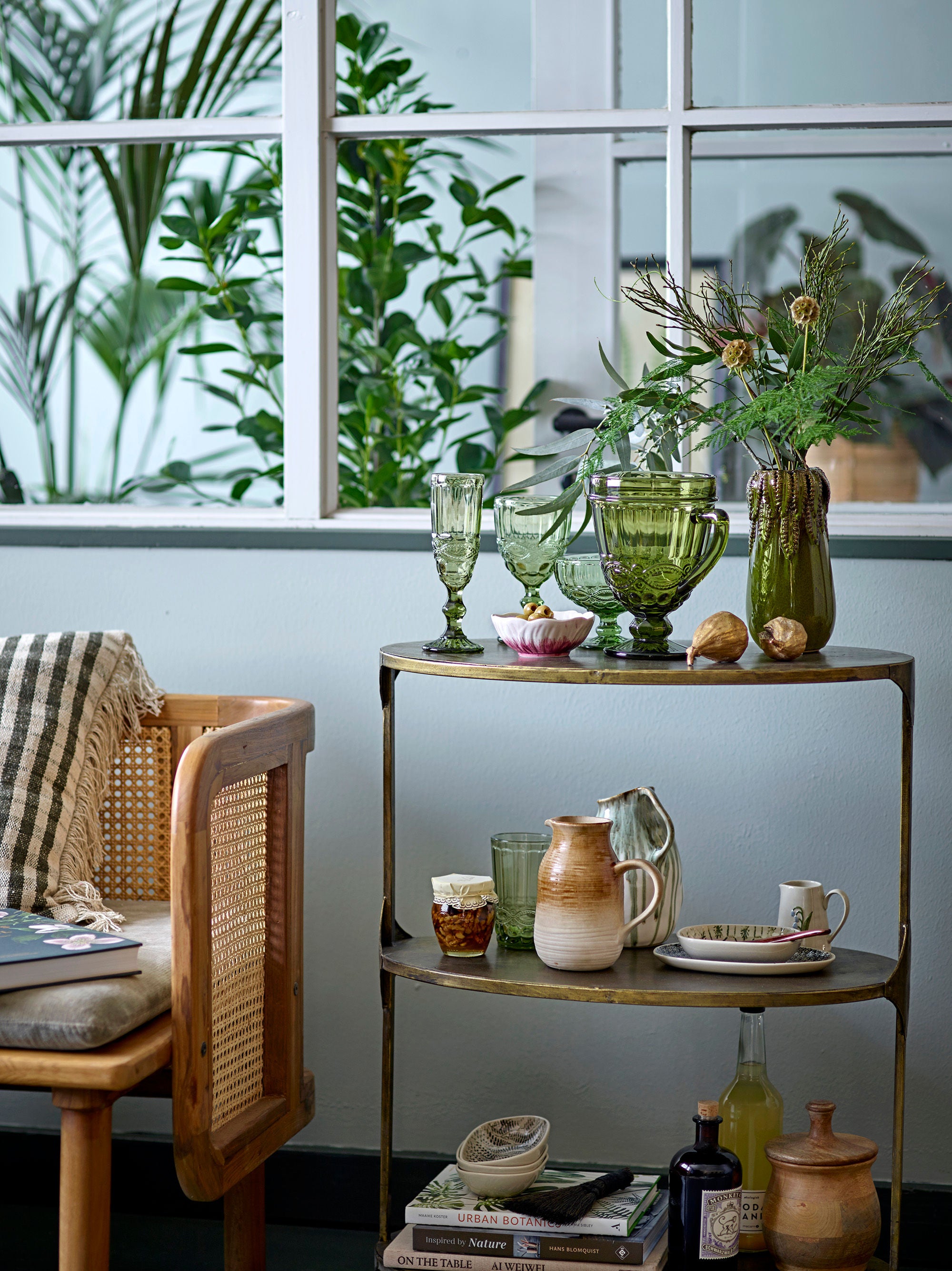 Creative Collection Table de bar Ramino, Laiton, Métal