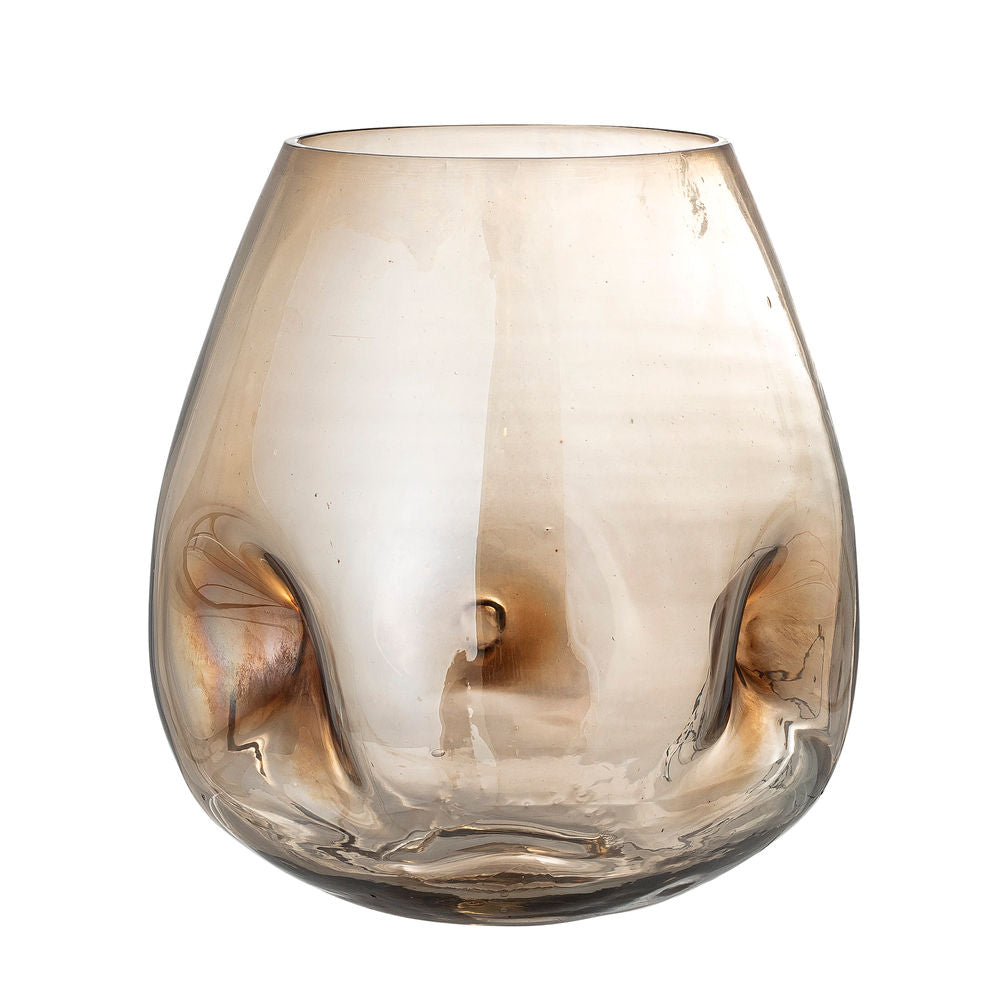 Bloomingville Ifza Vaas, Marron, Verre