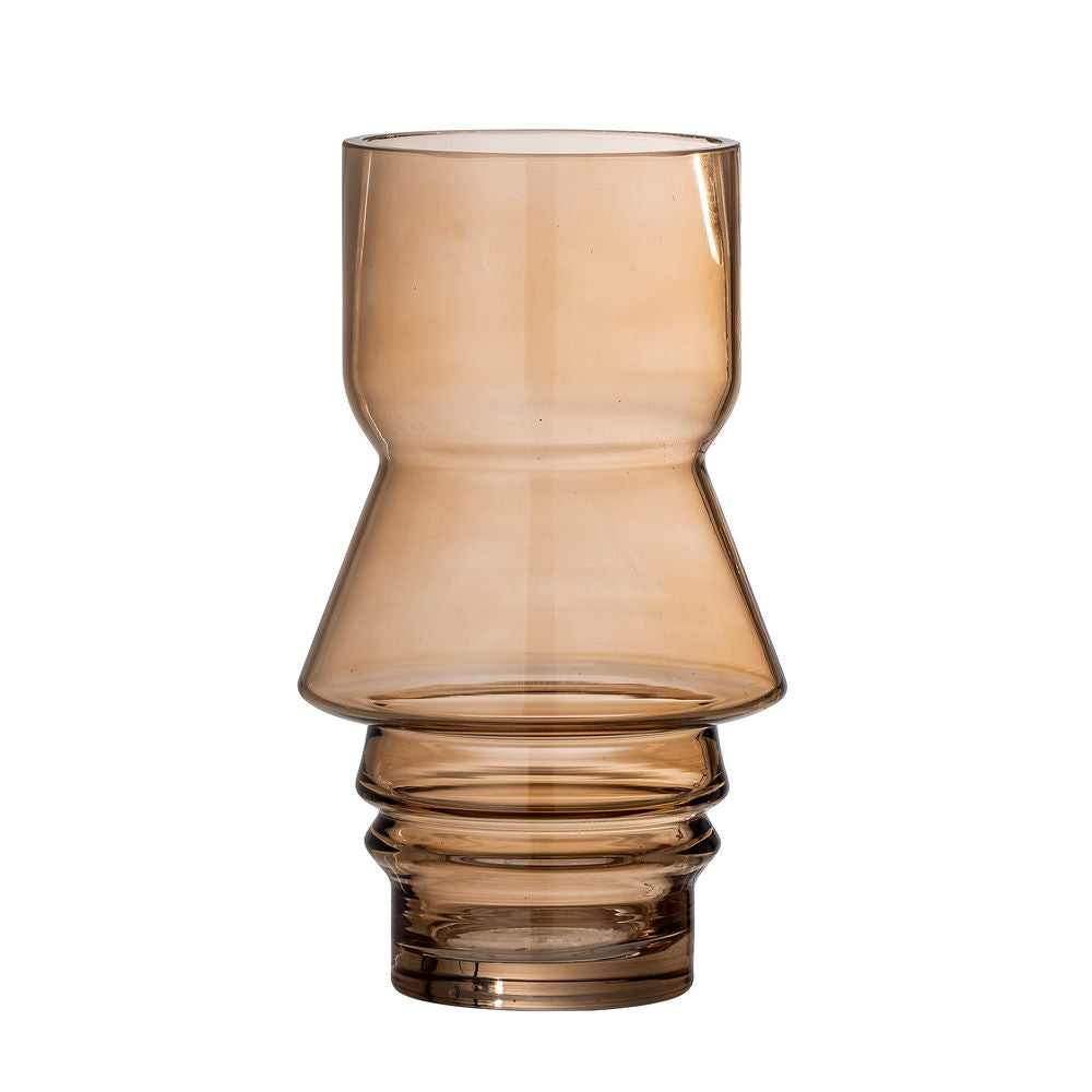 Bloomingville Zalla Vaas, Bruin, Glas