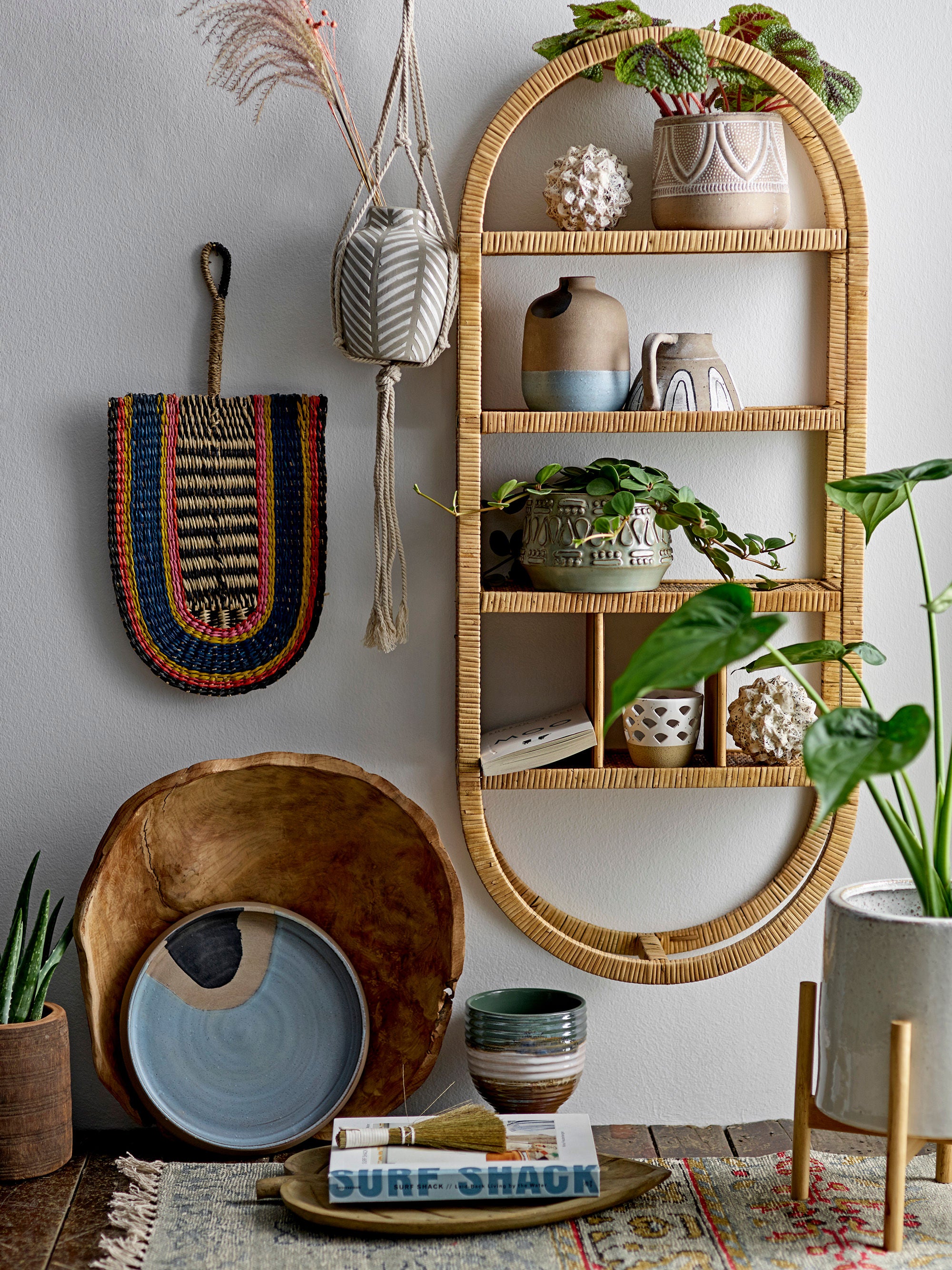 Kreative Sammlung Neha Regal, Natur, Rattan