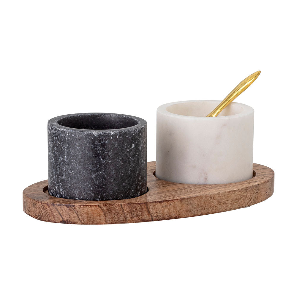 Blooming ville Florio Pfeffer & Salz Topf, schwarz, Marmor