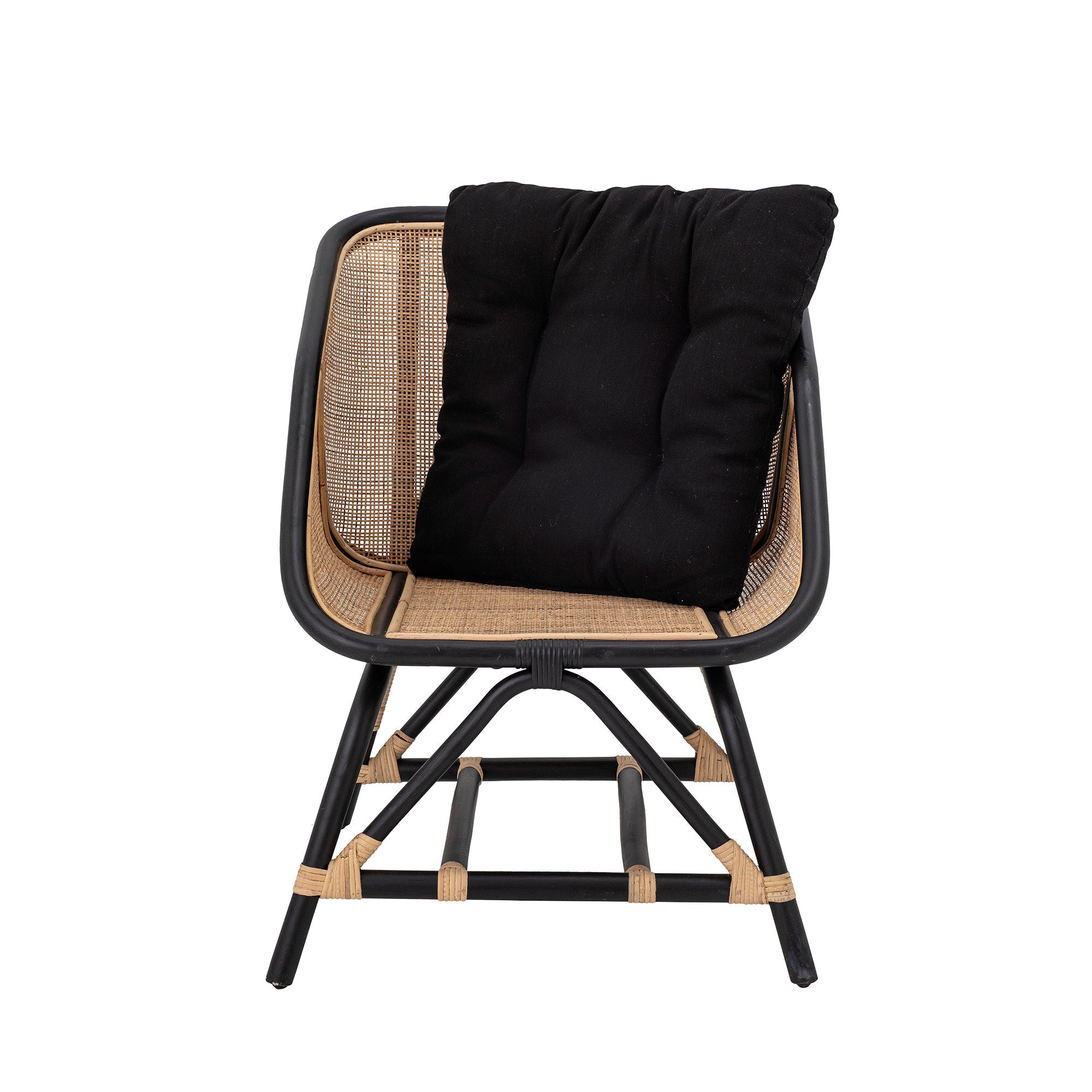 Blooming ville Loue Stuhl, Schwarz, Rattan