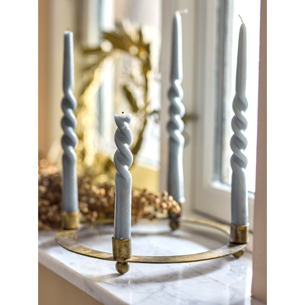 Bloomingville Gisela adventskaars houder, messing, metaal