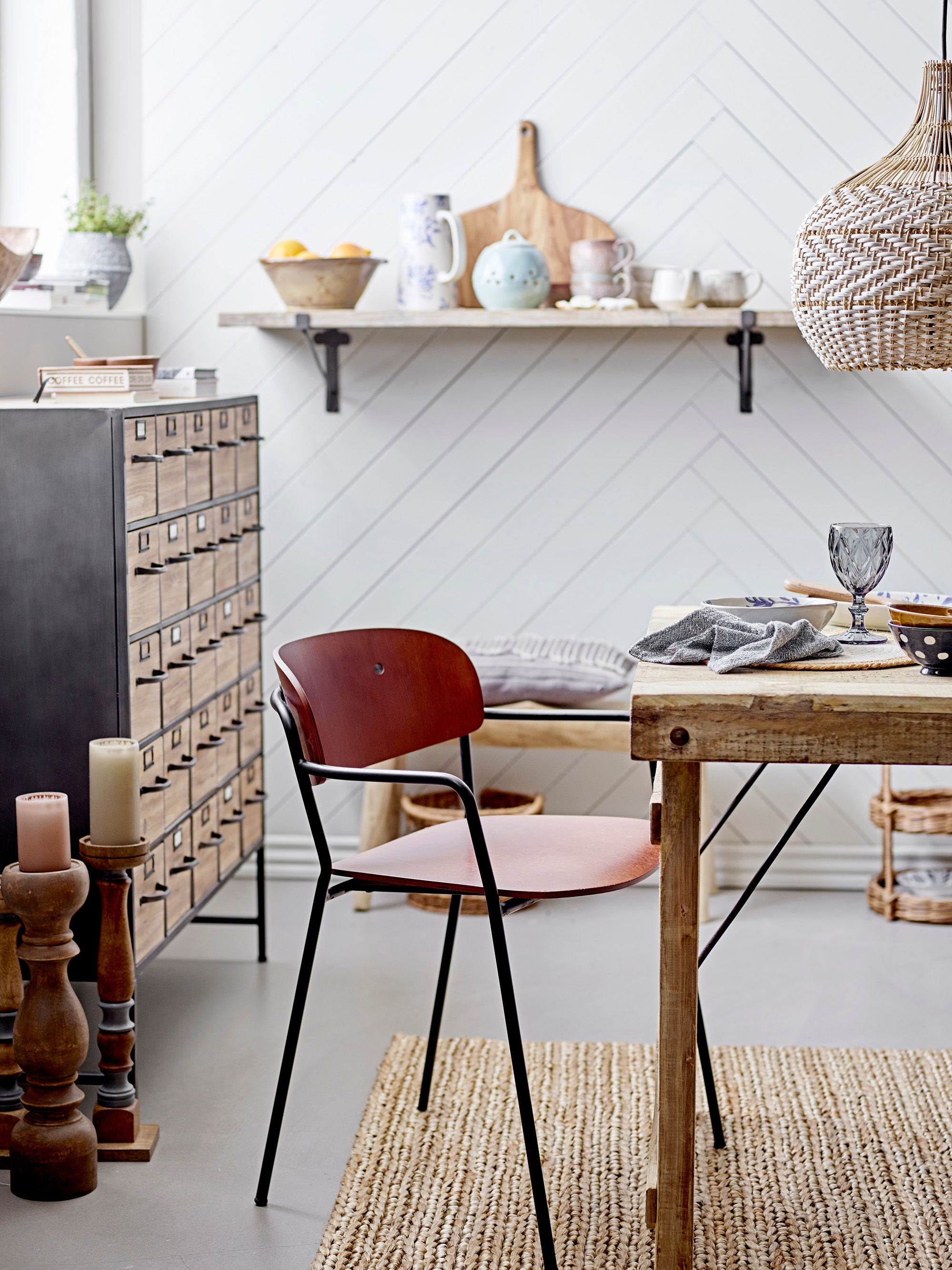 Creative Collection Christa Hanglamp, Natuur, Riet