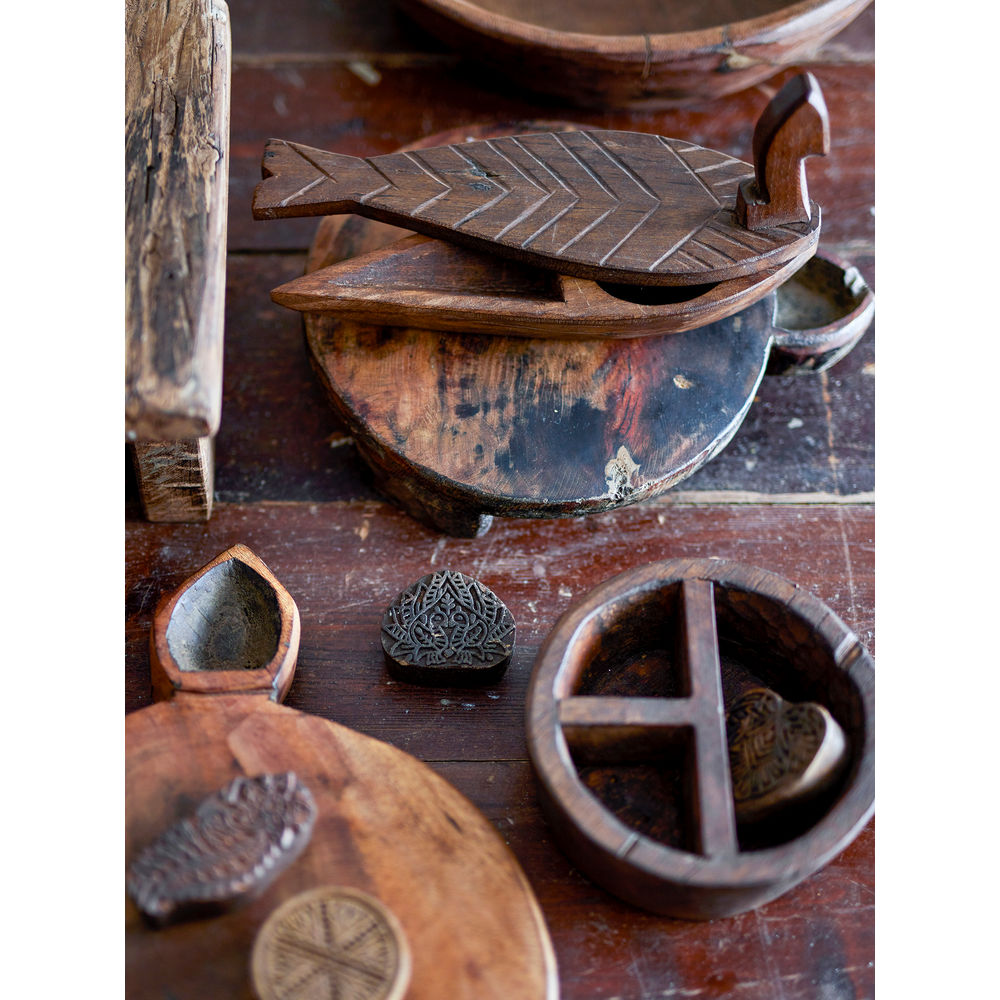 Creative Collection Tara dienblad, bruin, teruggewonnen hout